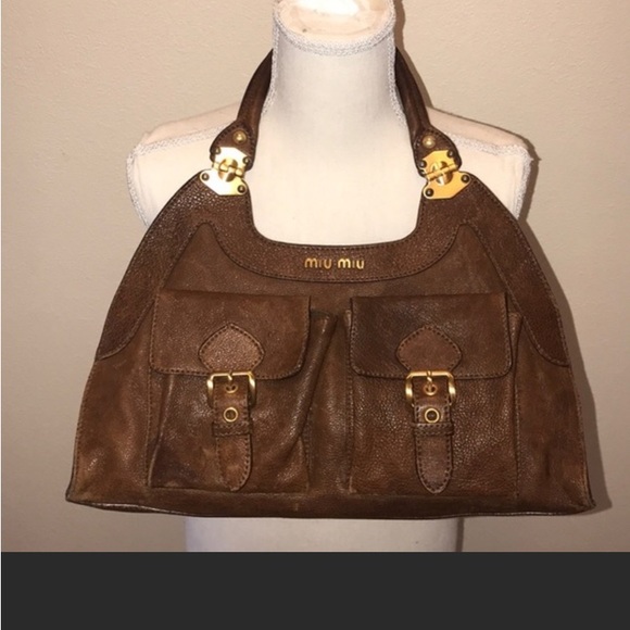 Miu Miu Handbags - Miu Miu Prada EUC leather satchel